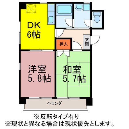 パークサイド仲の町の物件間取画像